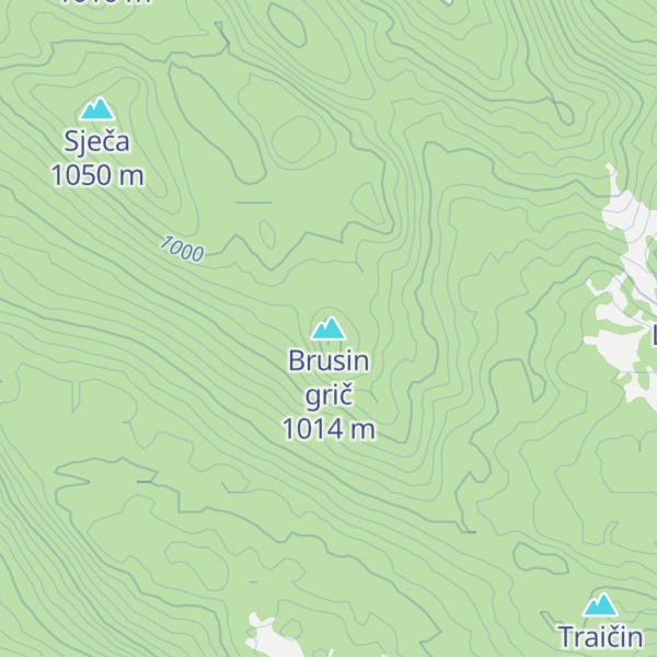 Map of Brusin grič
