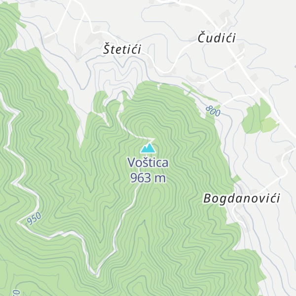 Map of Voštica