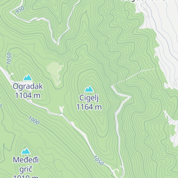 Map of Cigelj