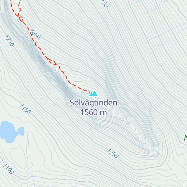 Map of Solvågtinden