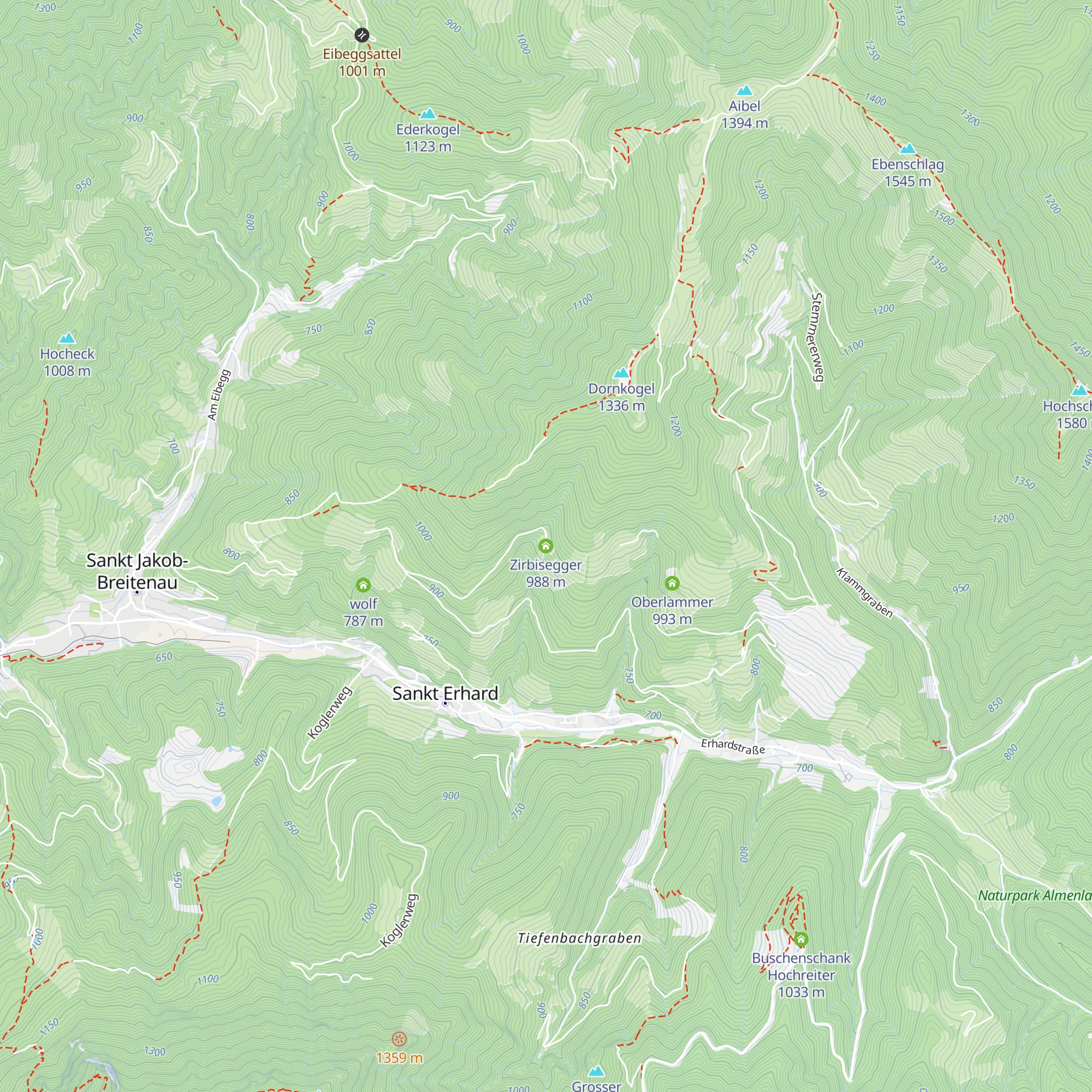 Zirbisegger map