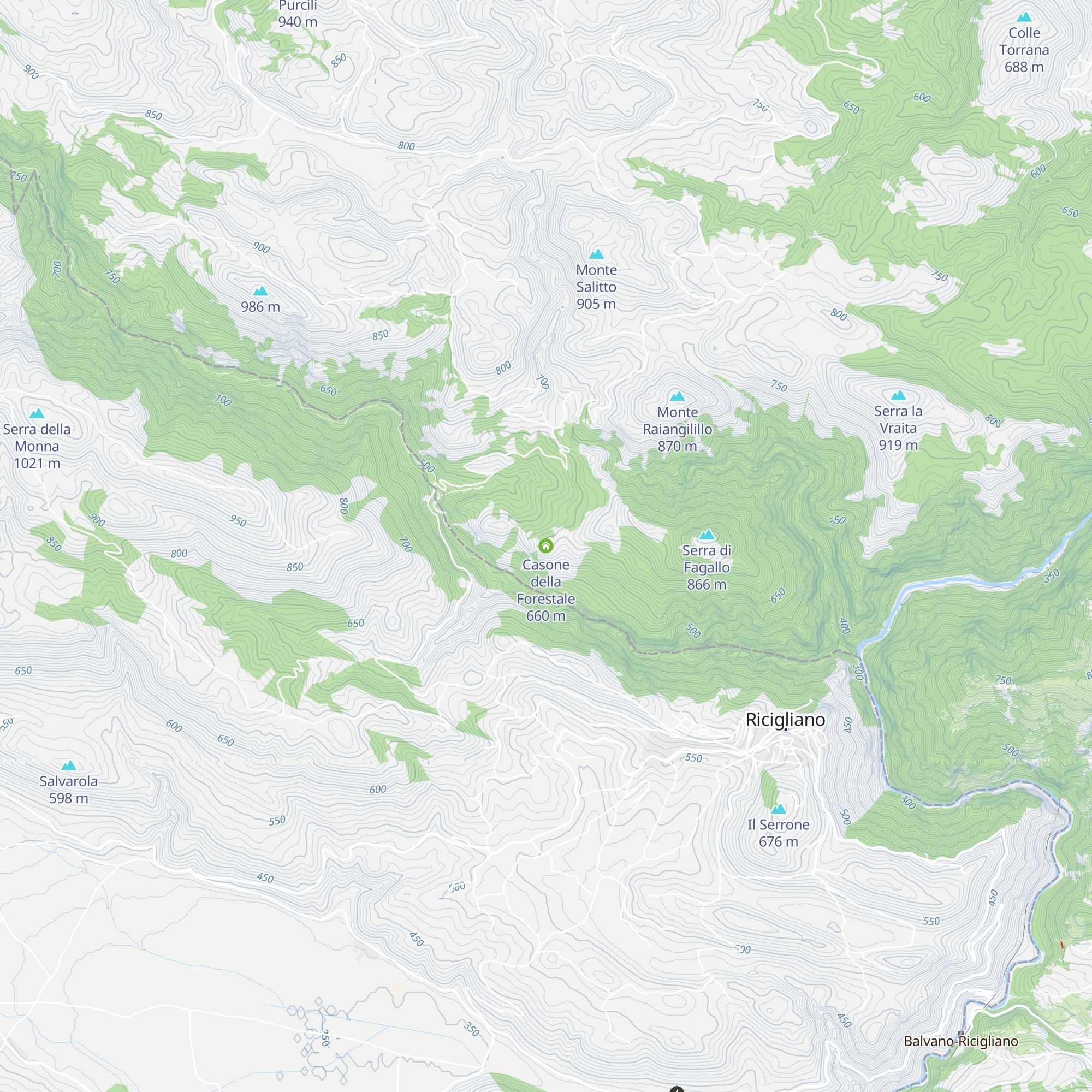 Casone della Forestale map