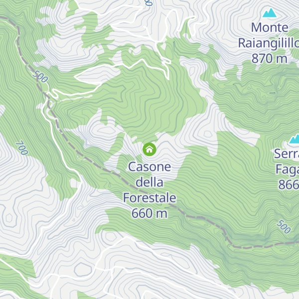 Map of Casone della Forestale