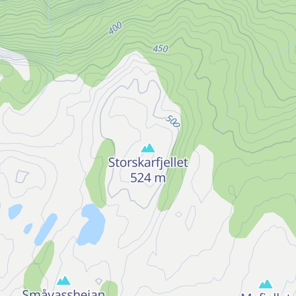 Map of Storskarfjellet