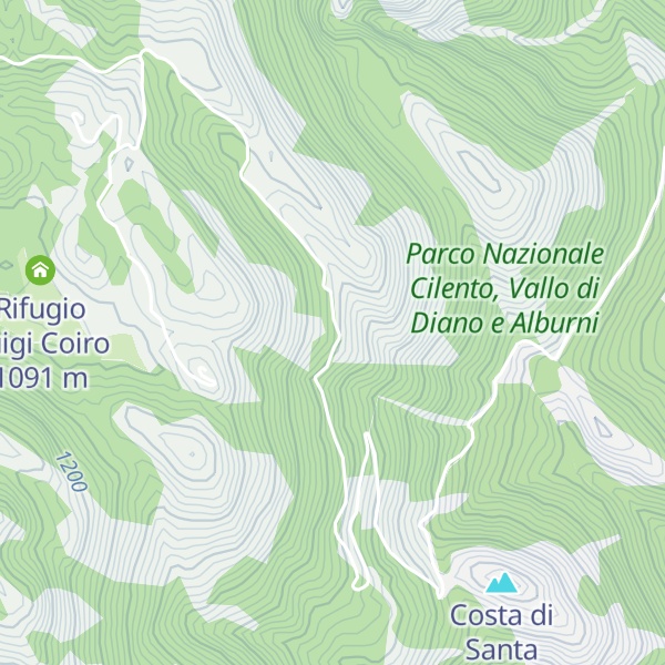 Map of Rifugio Corrado Pandolfo