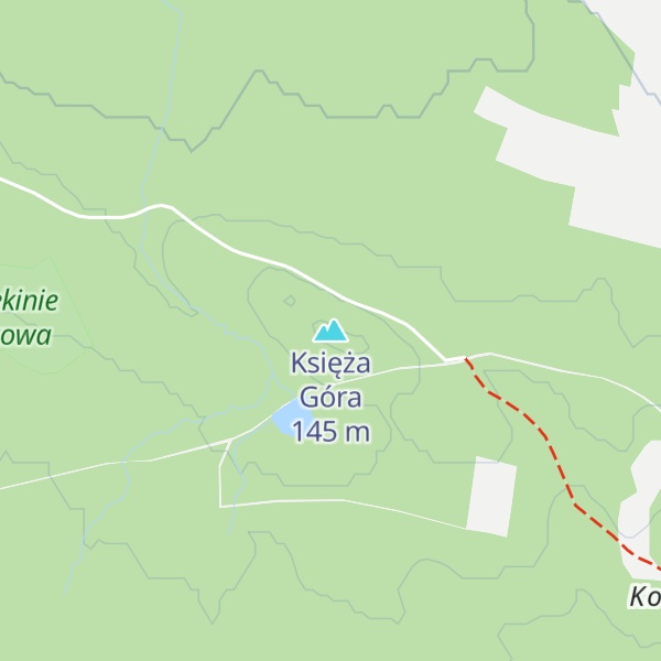 Map of Księża Góra