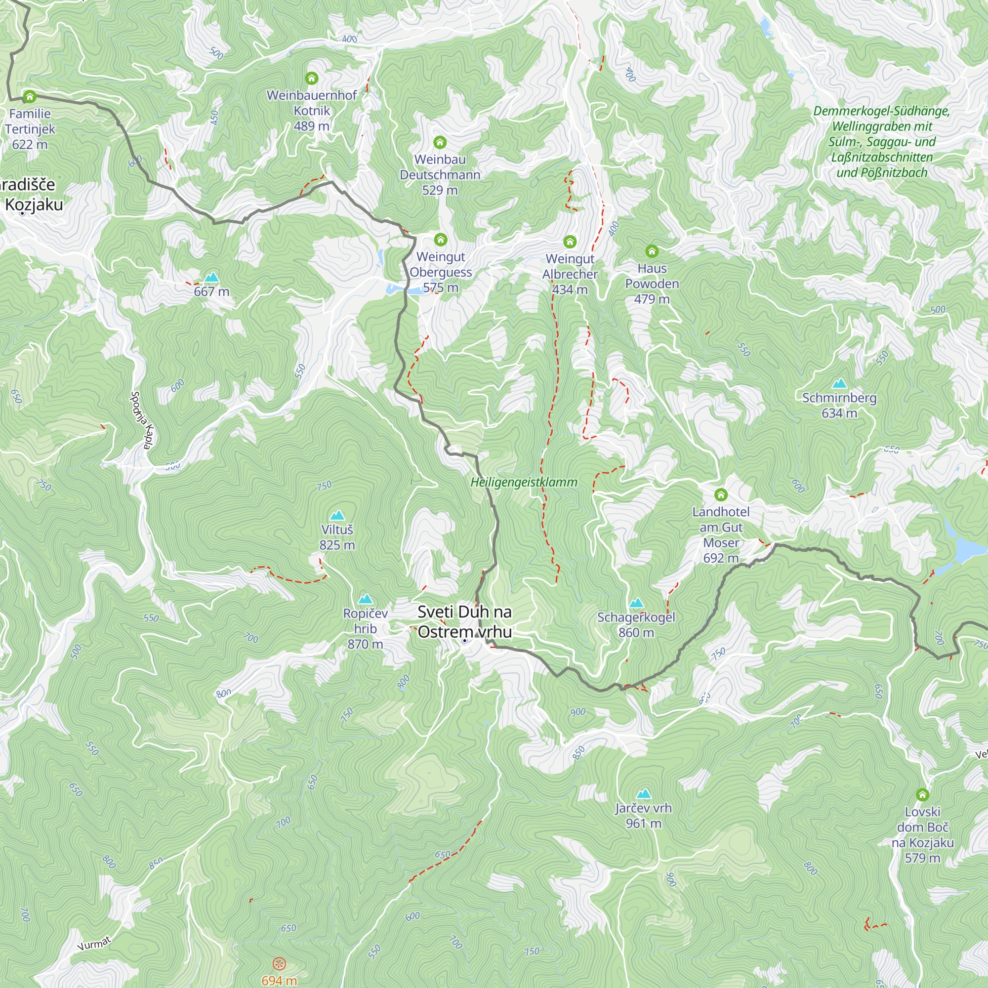 Kurihof map