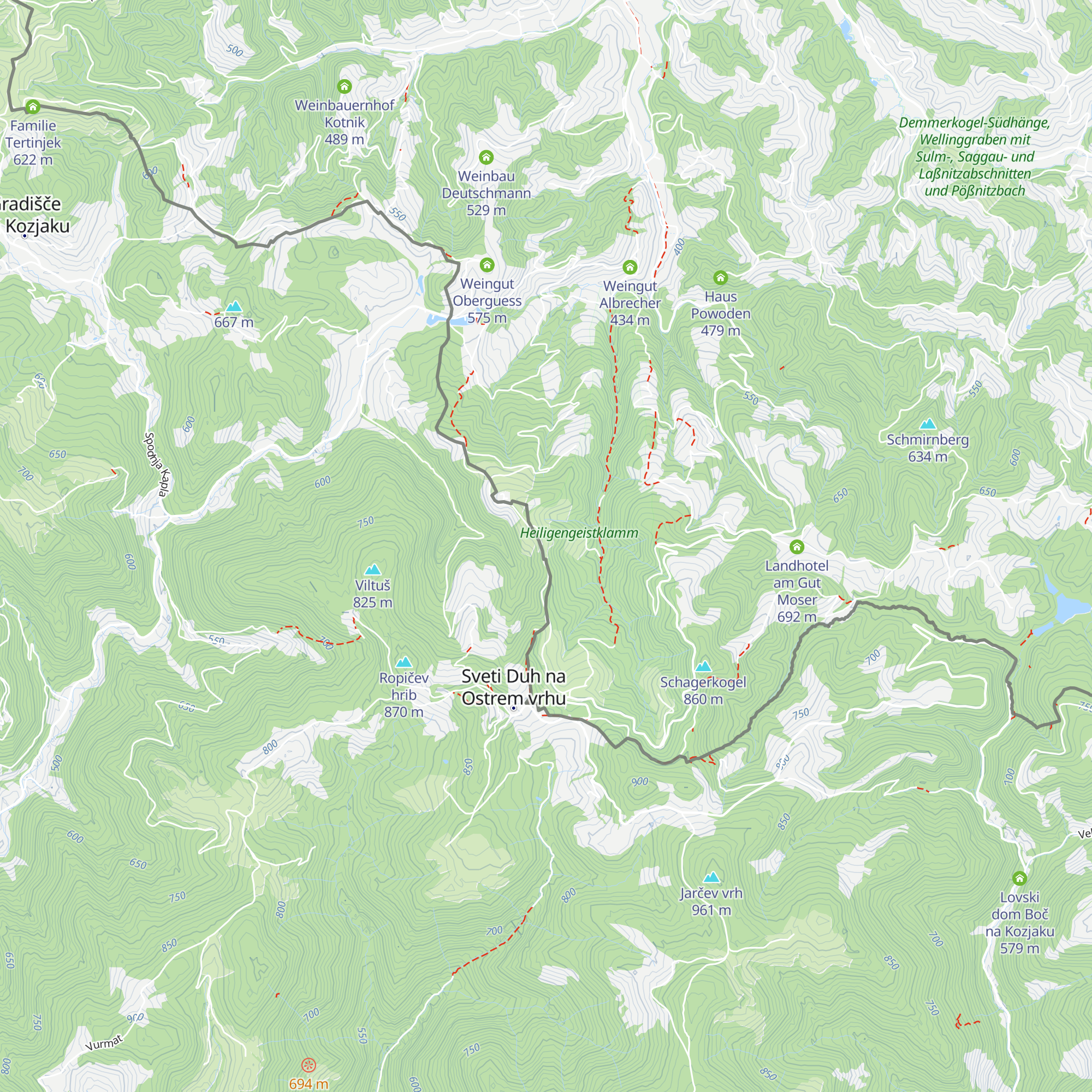 Kurihof map