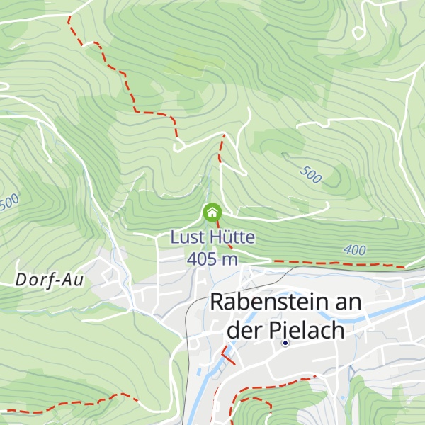 Map of Lust Hütte