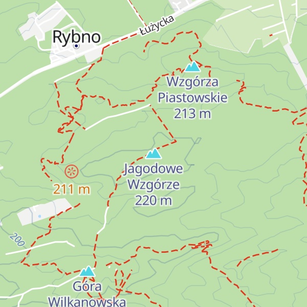 Map of Jagodowe Wzgórze