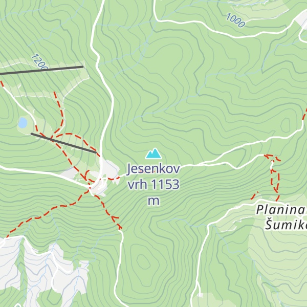 Map of Jesenkov vrh
