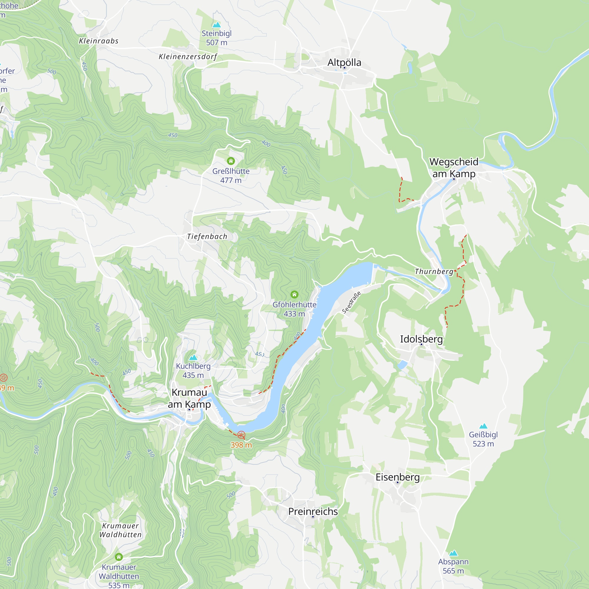 Gföhlerhütte map