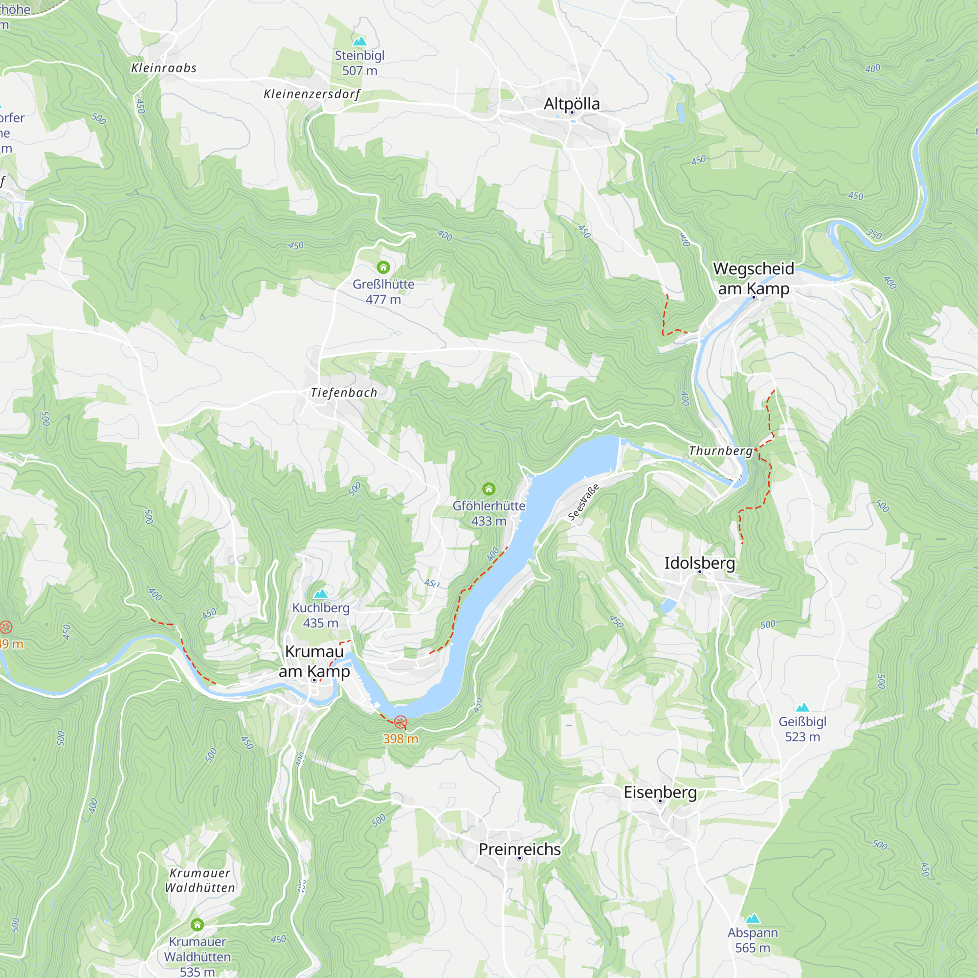 Gföhlerhütte map