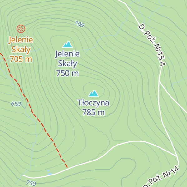 Map of Tłoczyna