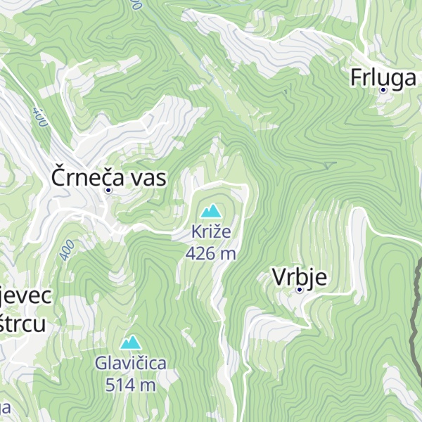 Map of Križe