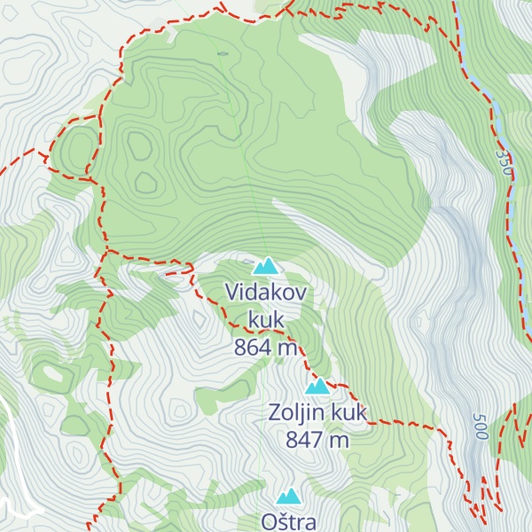 Map of Vidakov kuk