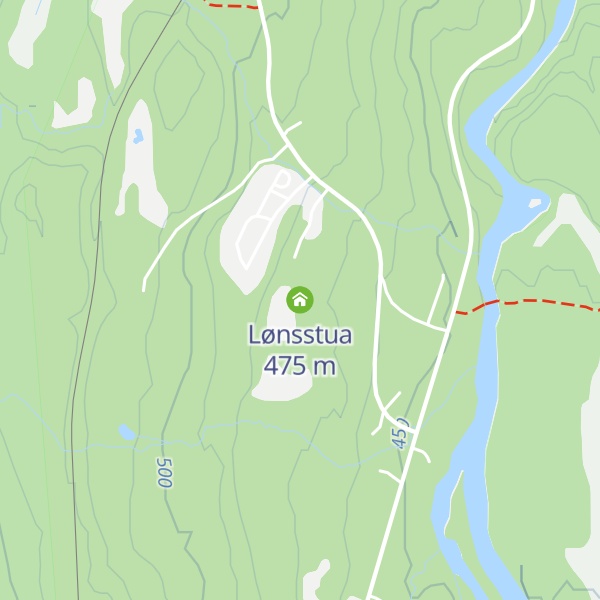 Map of Lønsstua