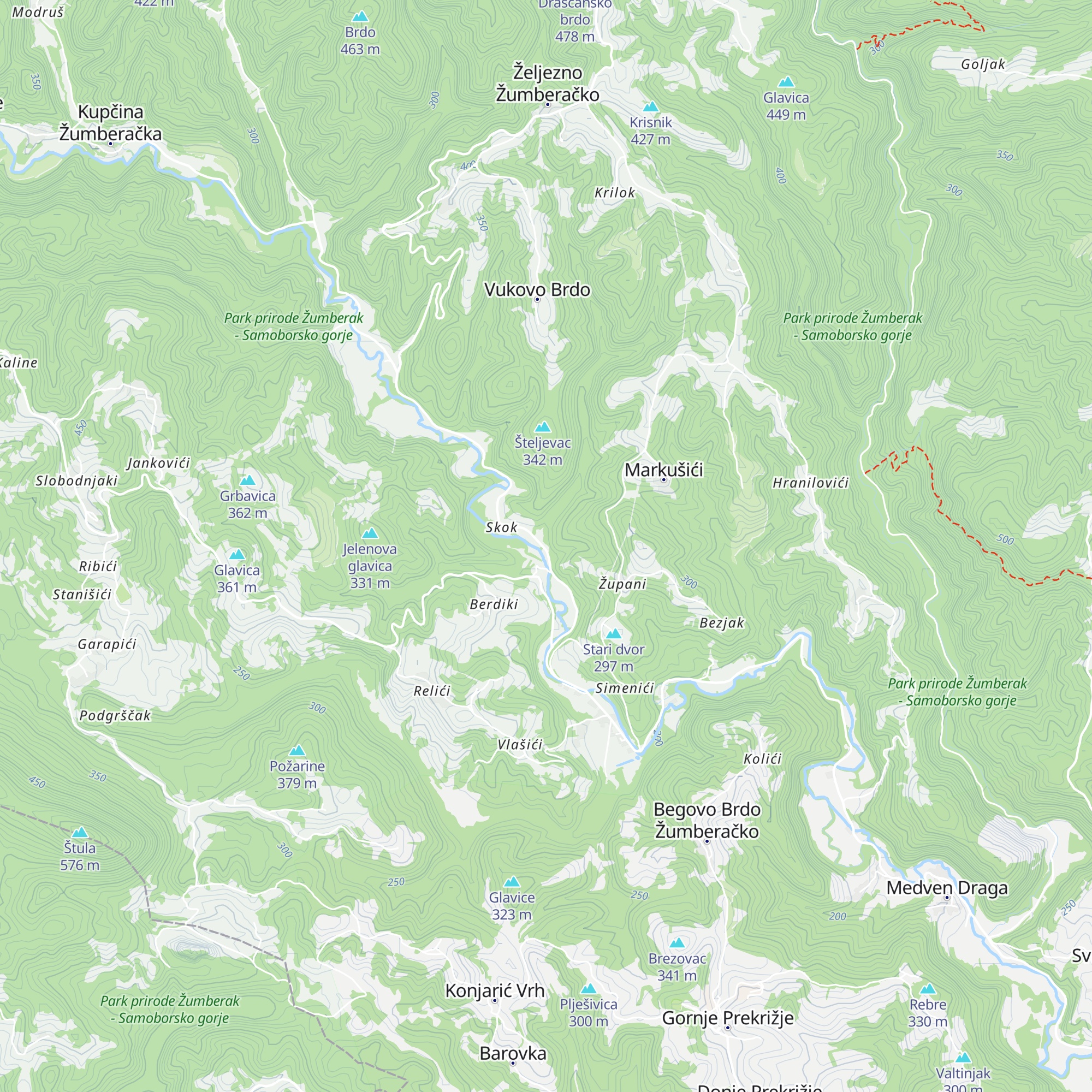 B&B "Podžumberak" map
