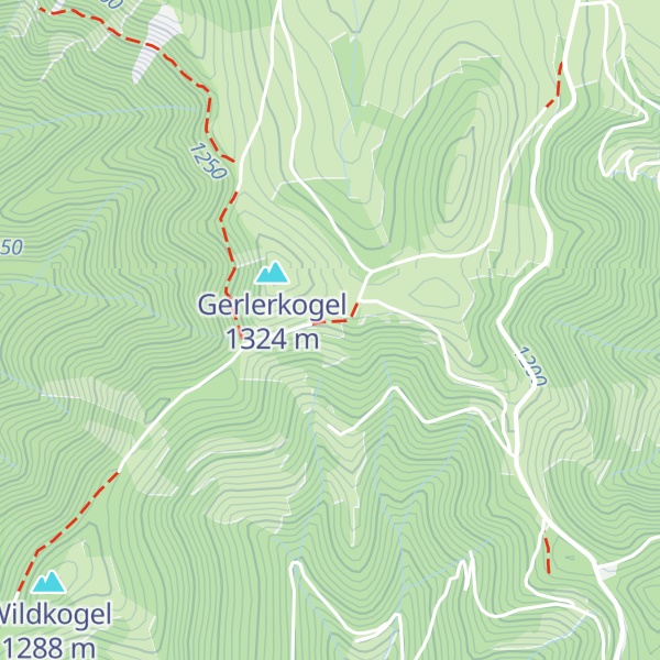 Map of Gerlerkogelhütte