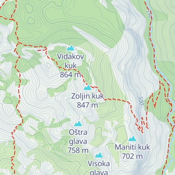 Map of Zoljin kuk