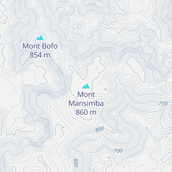 Map of Mont Mansimba
