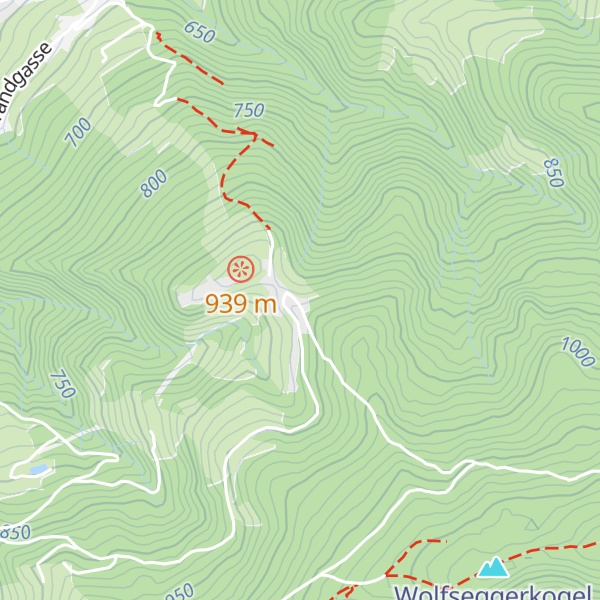 Map of Xandl-Hütte