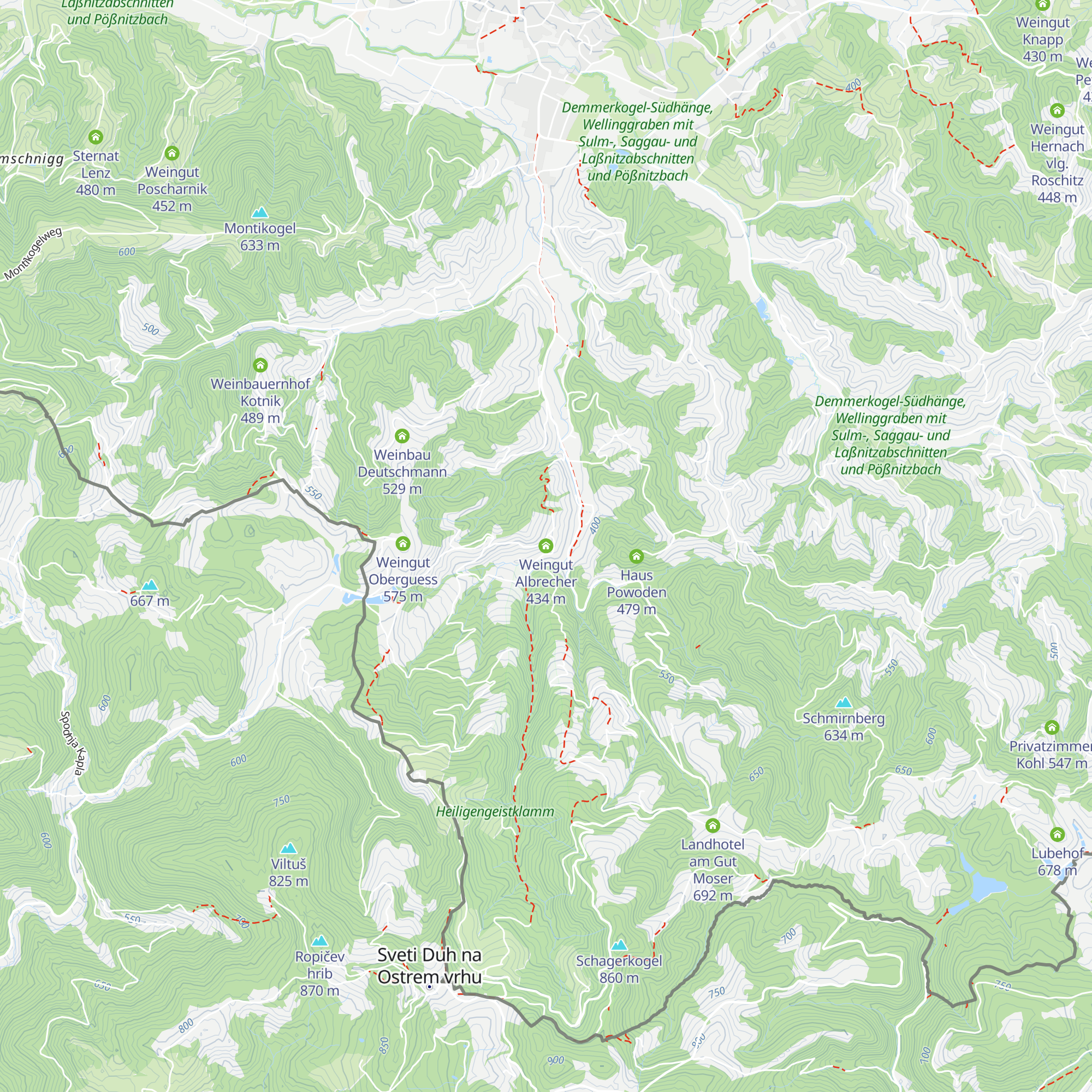 Weingut Albrecher map