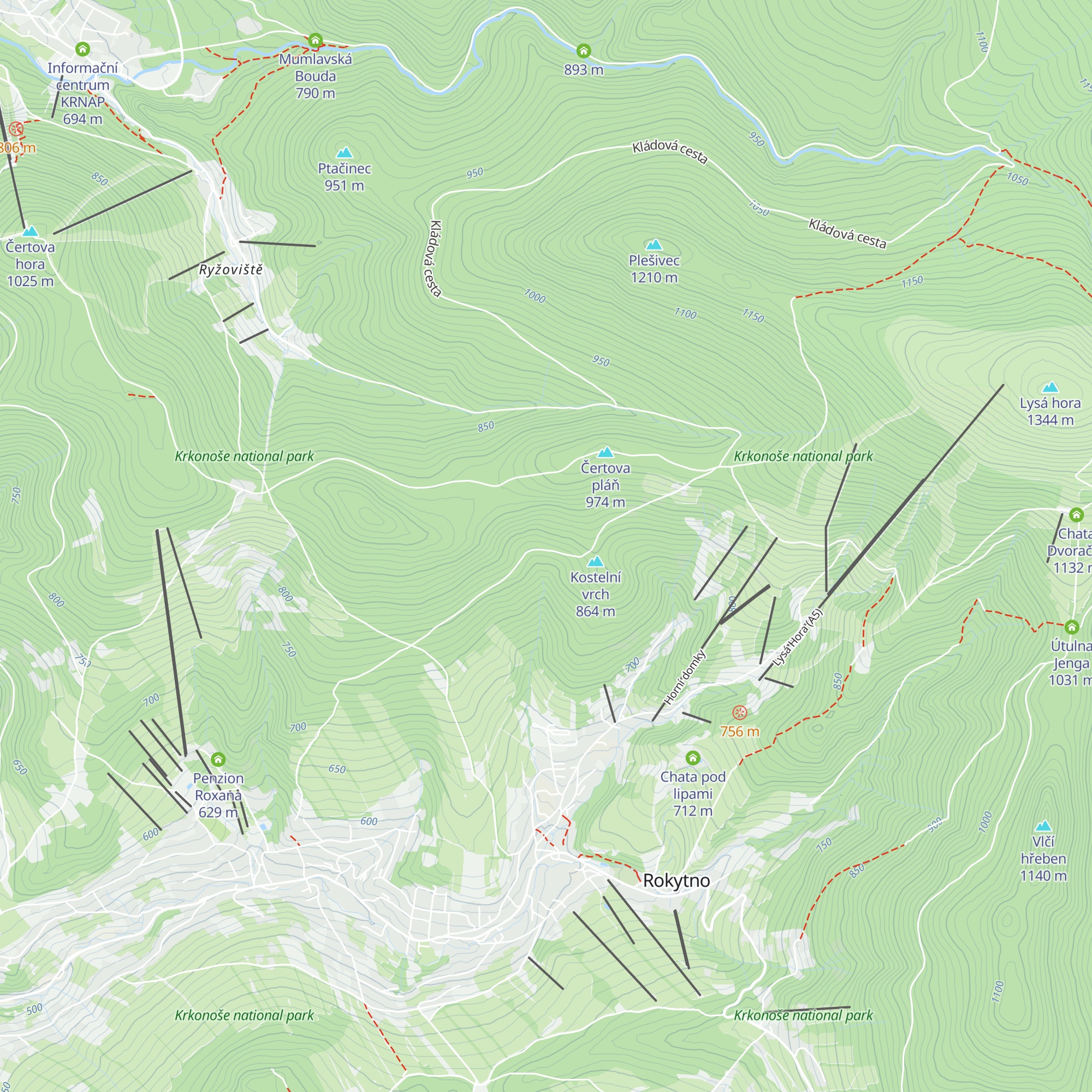 Staropacká bouda map