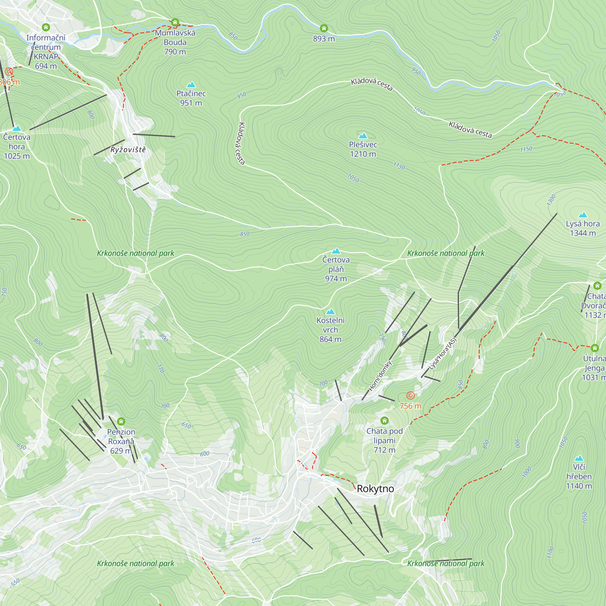 Staropacká bouda map