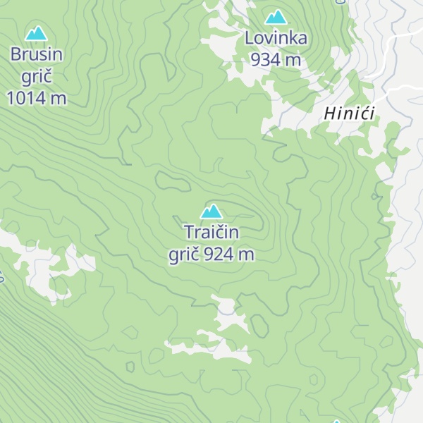 Map of Traičin grič