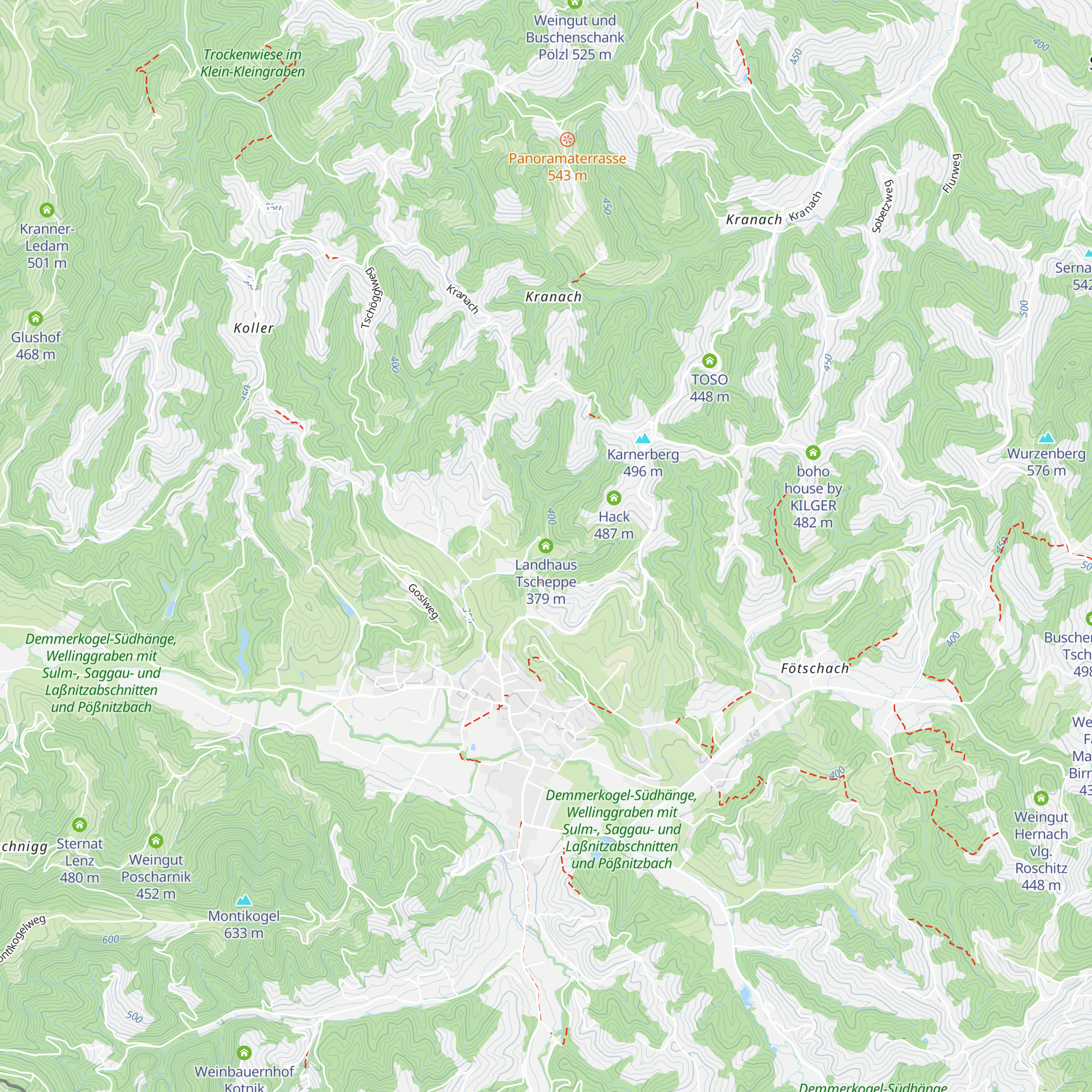 Landhaus Tscheppe map