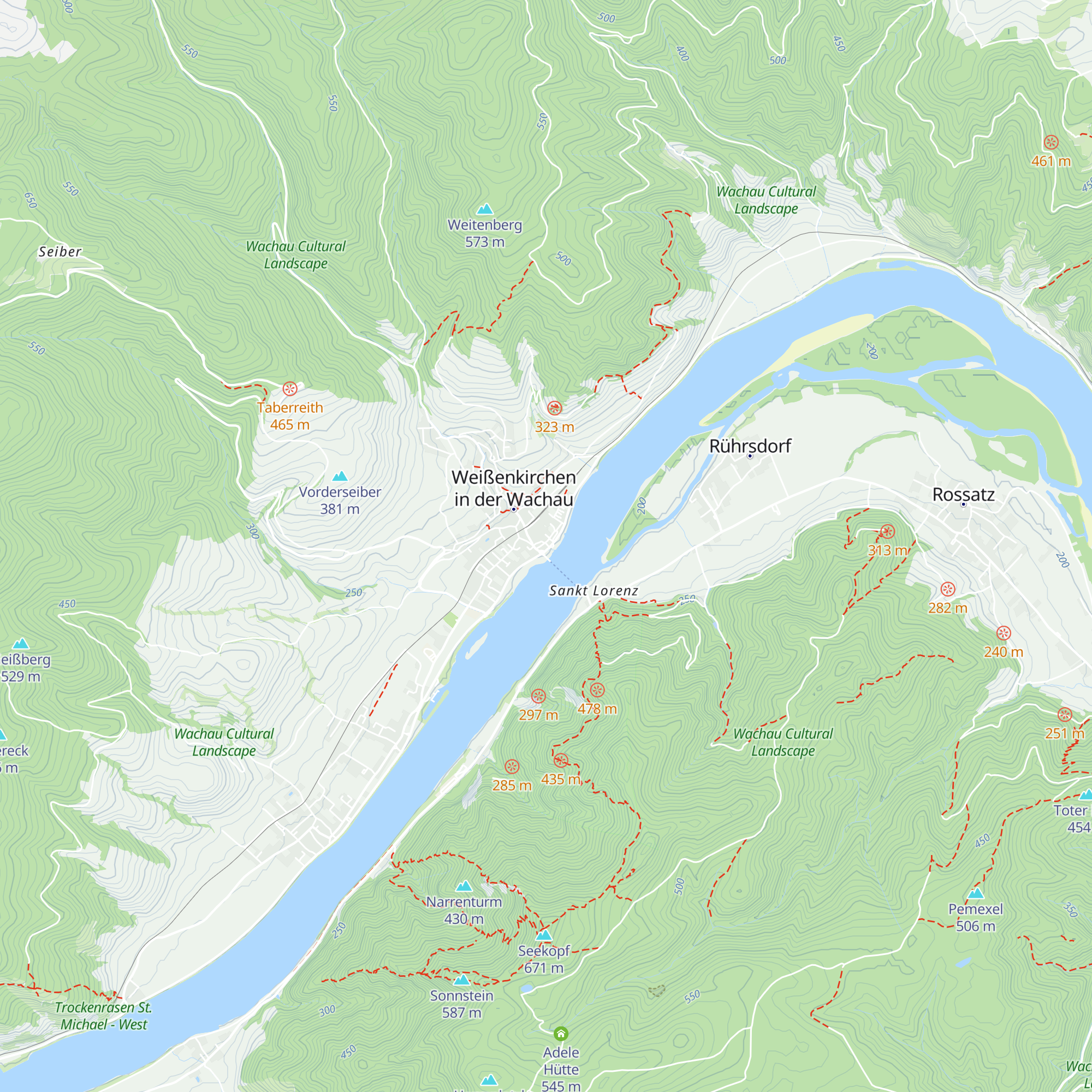 Tourismus Information Weißenkirchen map