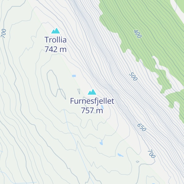 Map of Furnesfjellet