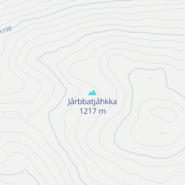 Map of Jårbbatjåhkka