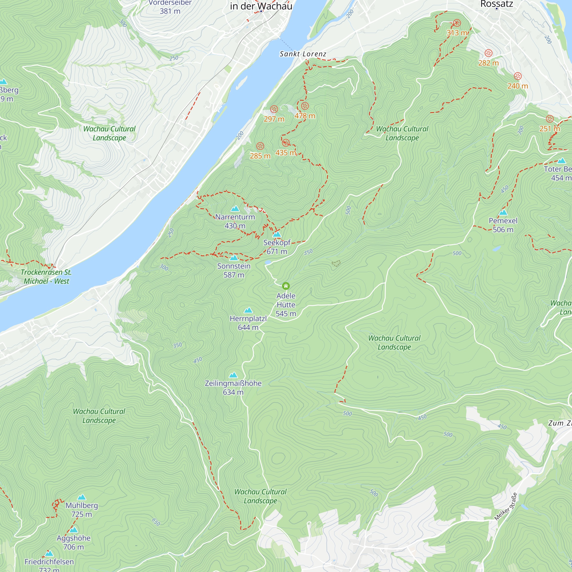 Adele Hütte map