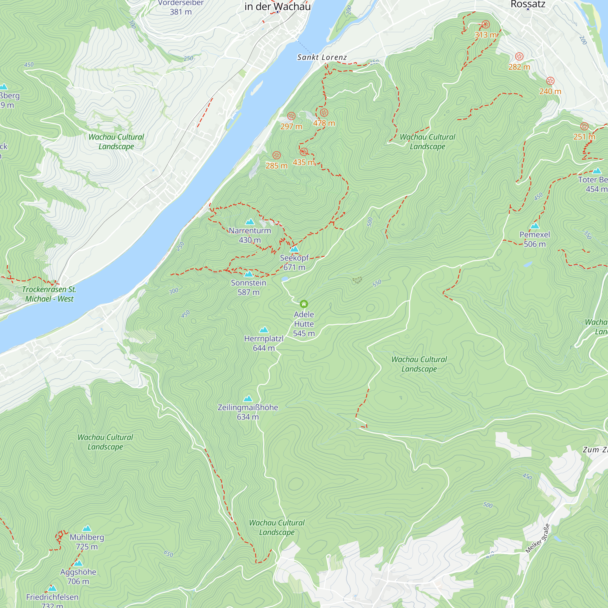 Adele Hütte map
