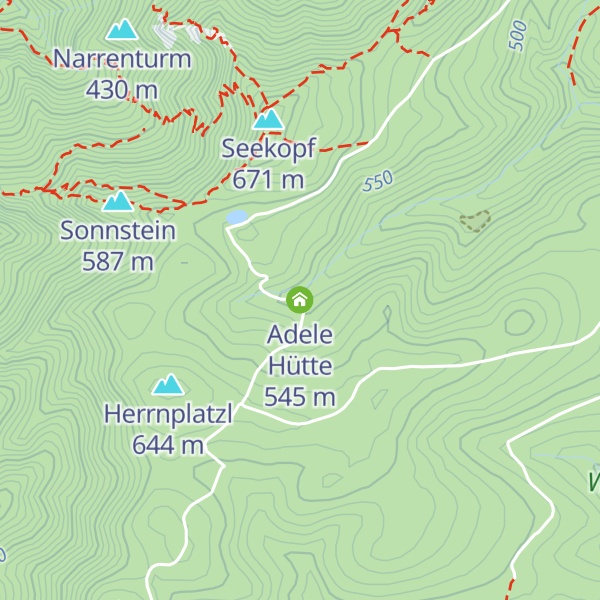 Map of Adele Hütte