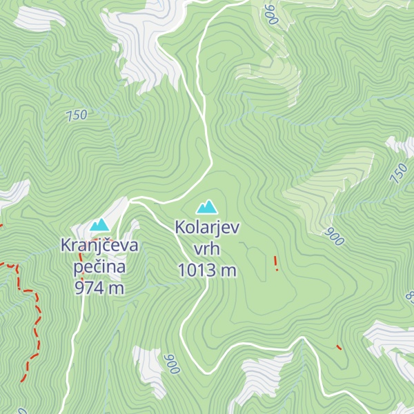 Map of Kolarjev vrh