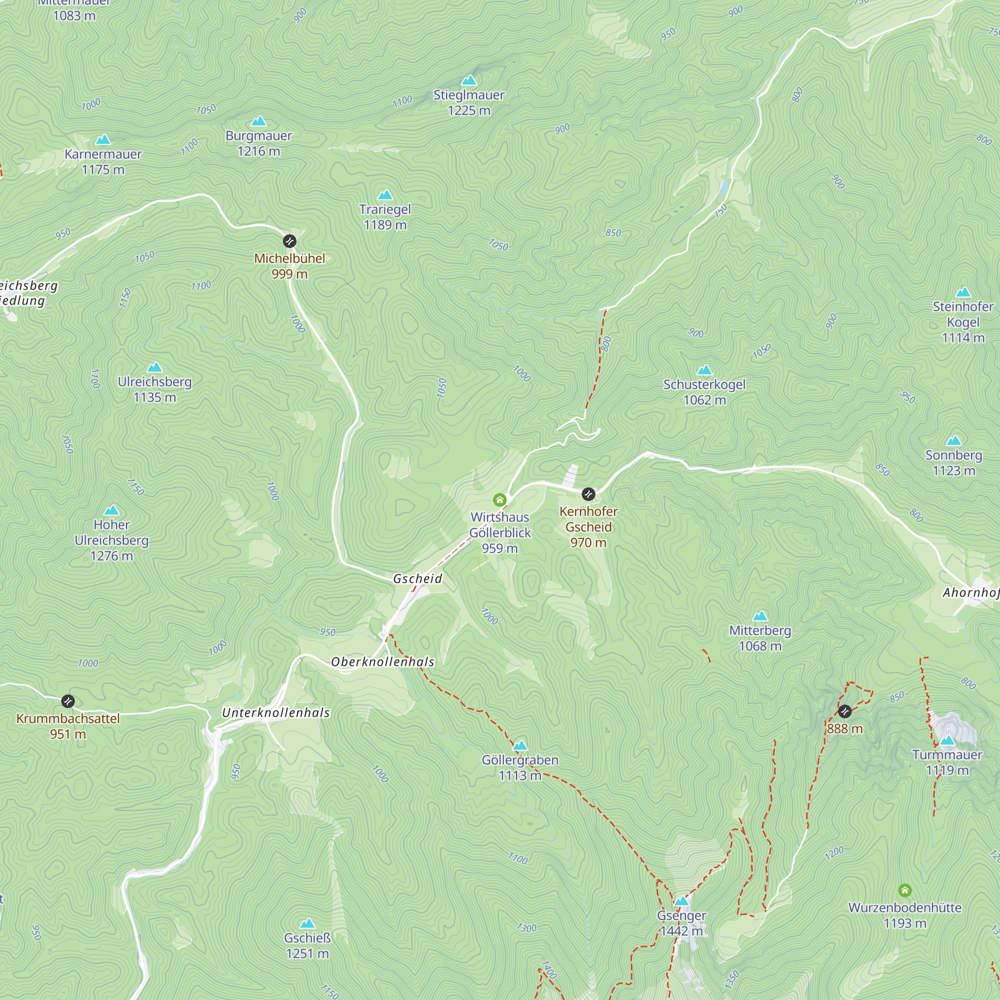Wirtshaus Göllerblick map