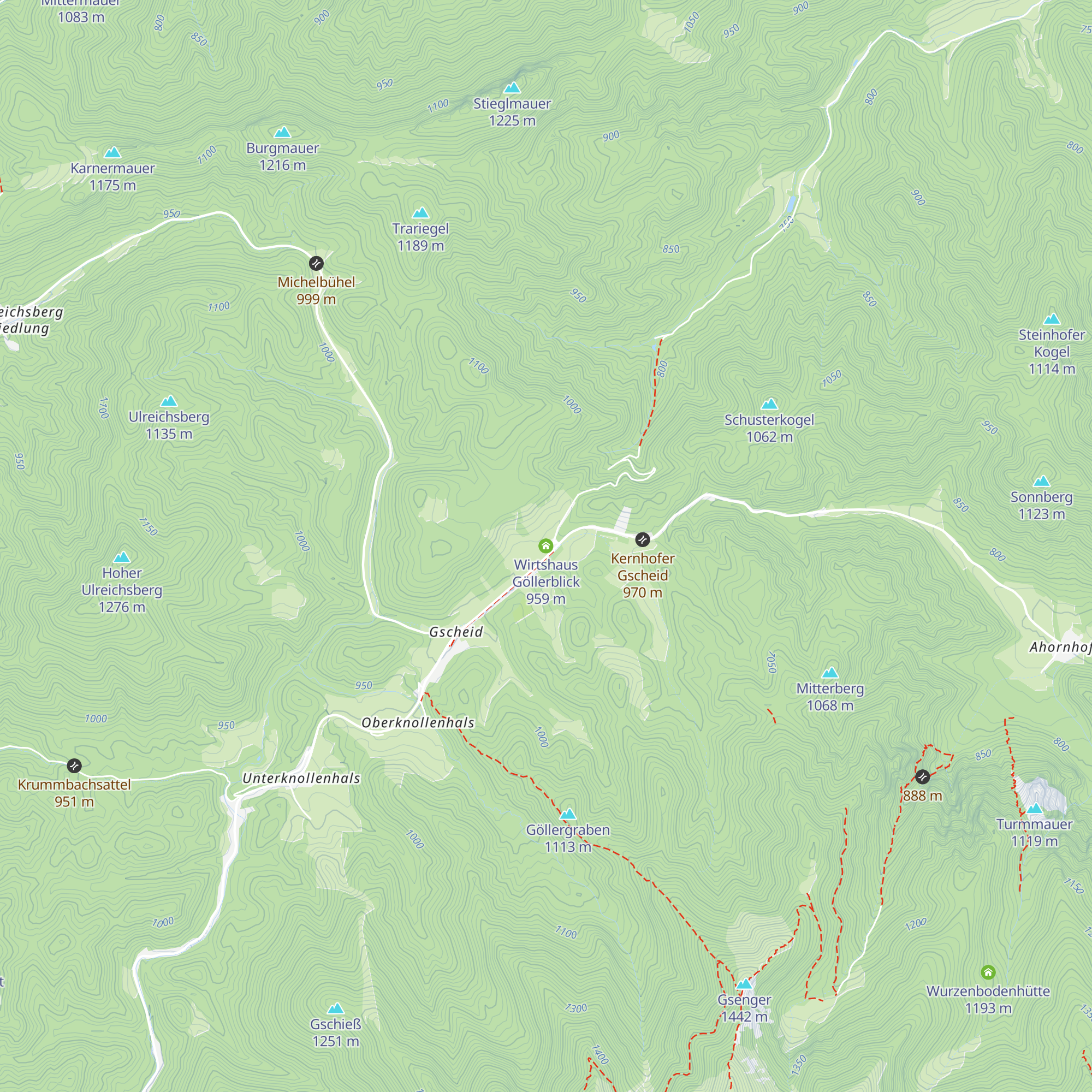 Wirtshaus Göllerblick map