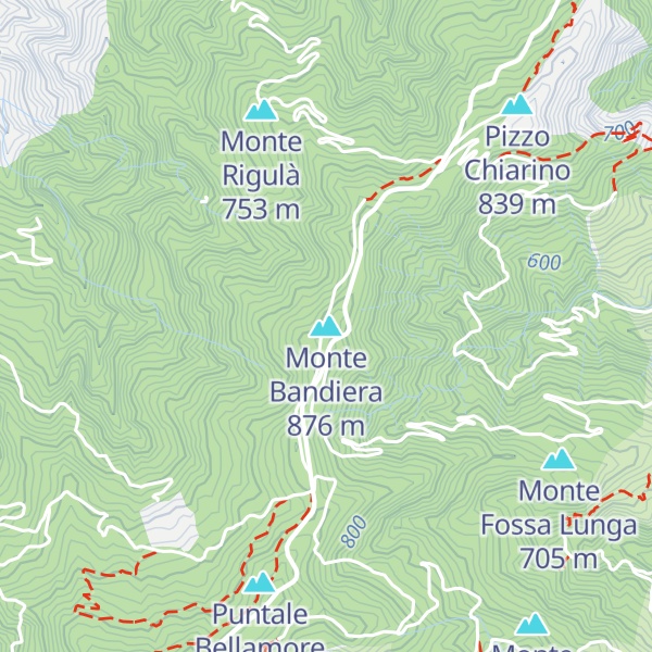Map of Monte Bandiera
