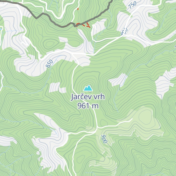 Map of Jarčev vrh