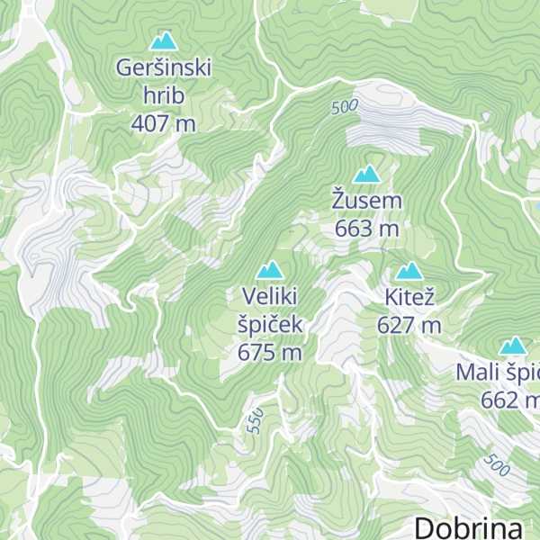 Map of Veliki špiček