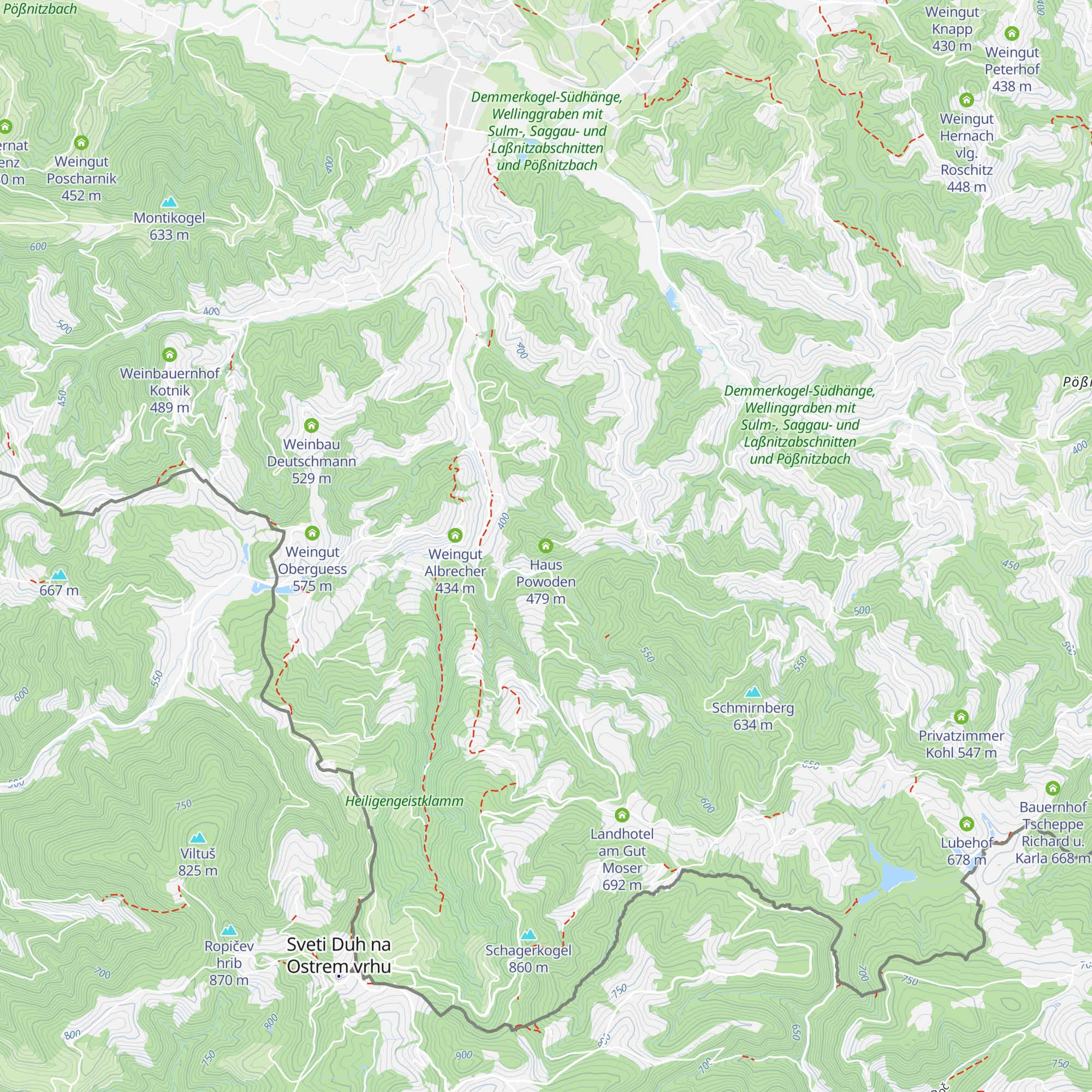 Haus Powoden map