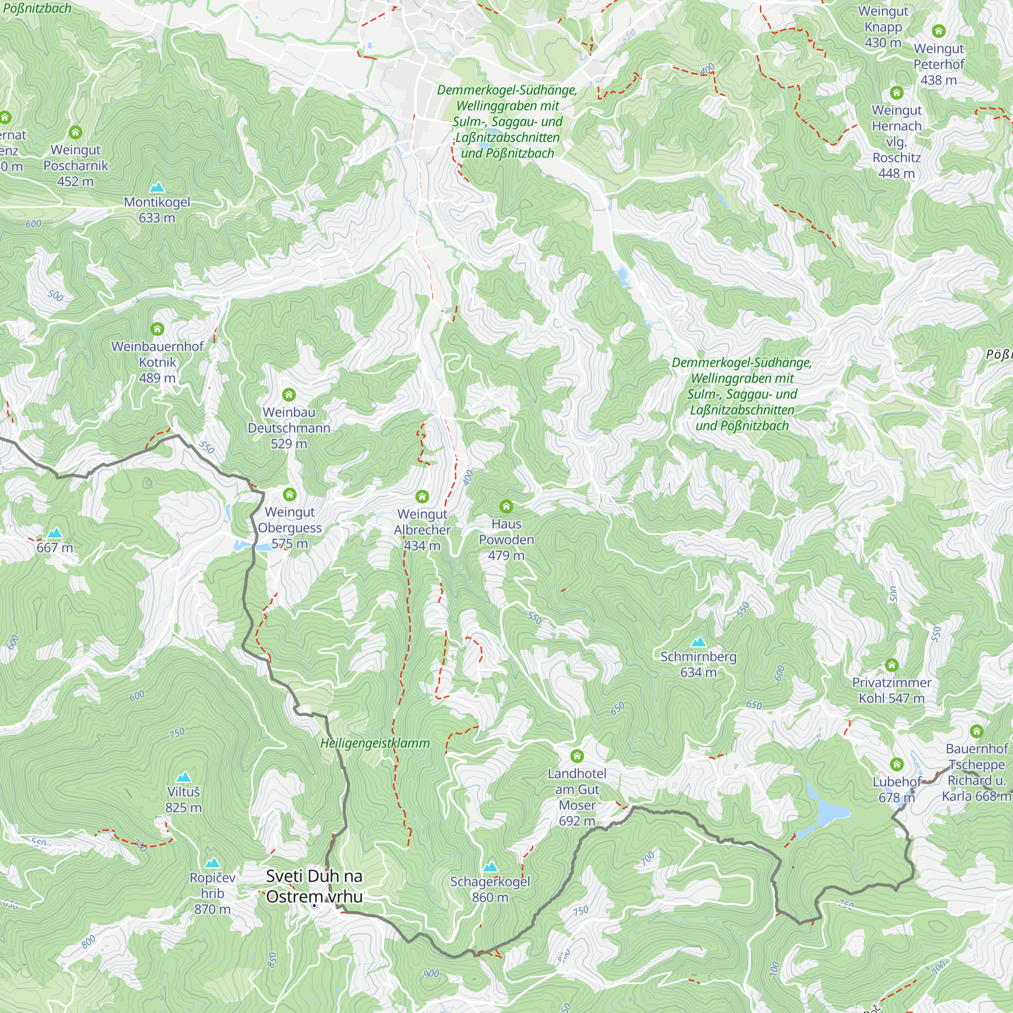 Haus Powoden map
