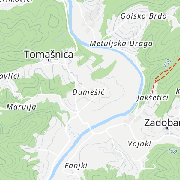 Map of Dvor Tomašnica