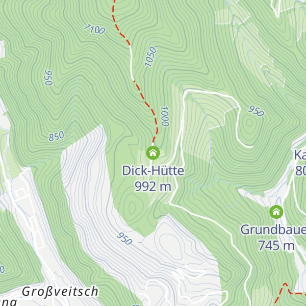 Map of Dick-Hütte