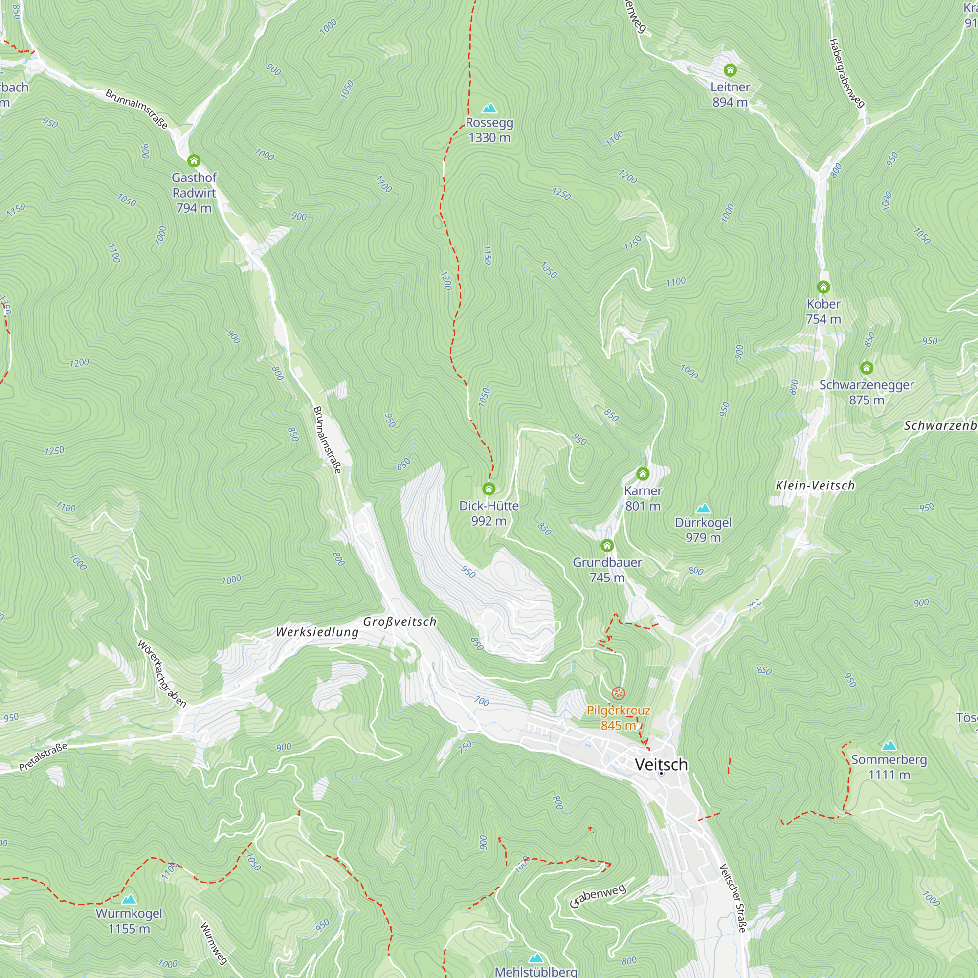Dick-Hütte map