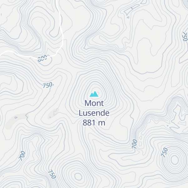 Map of Mont Lusende