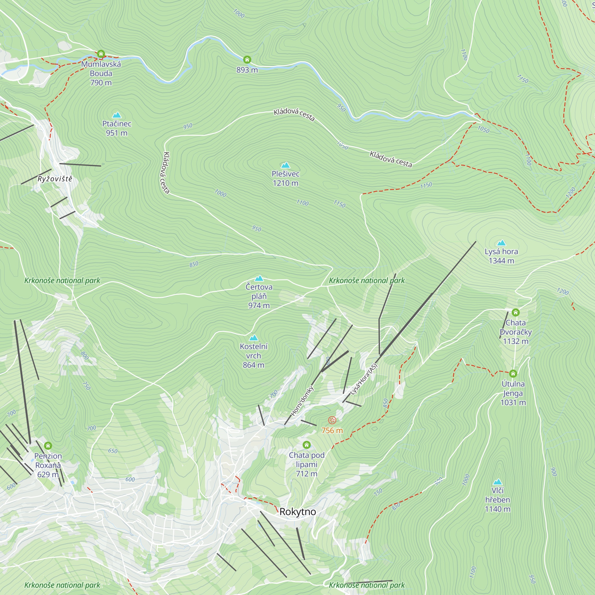 Chata FZÚ map